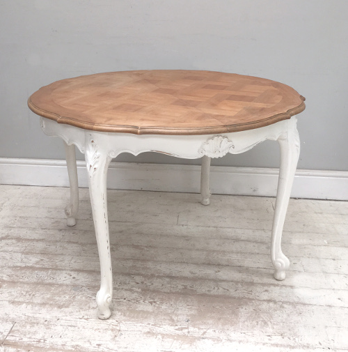 Vintage French Round Dining Table